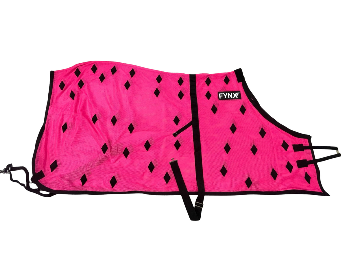 Fynx Flow Luxury Equine Therapy Sheet - Special Edition Hot Pink & Black