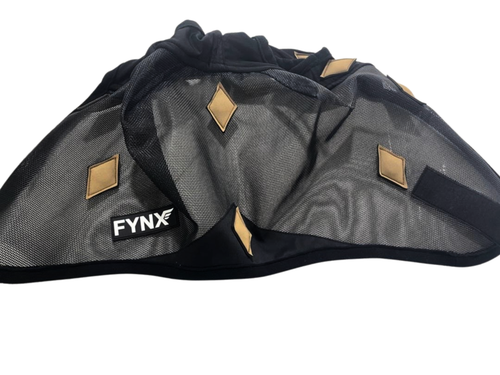 Fynx Flow Luxury Fly Mask — Magnetic & Ceramic Therapy (Black & Gold)